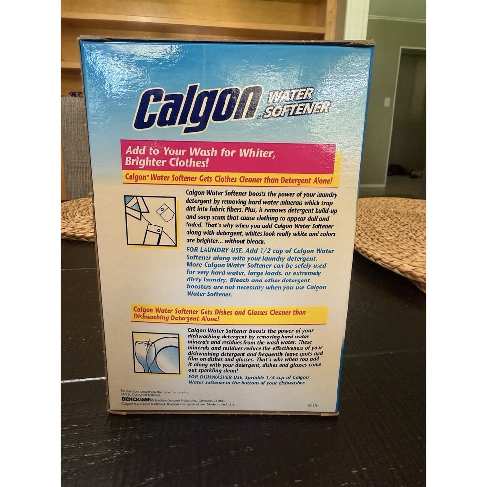 NEW Calgon Laundry Powder Water Softener - 40oz 2 Lb 8 Oz Discontinued - Picture 3 of 5